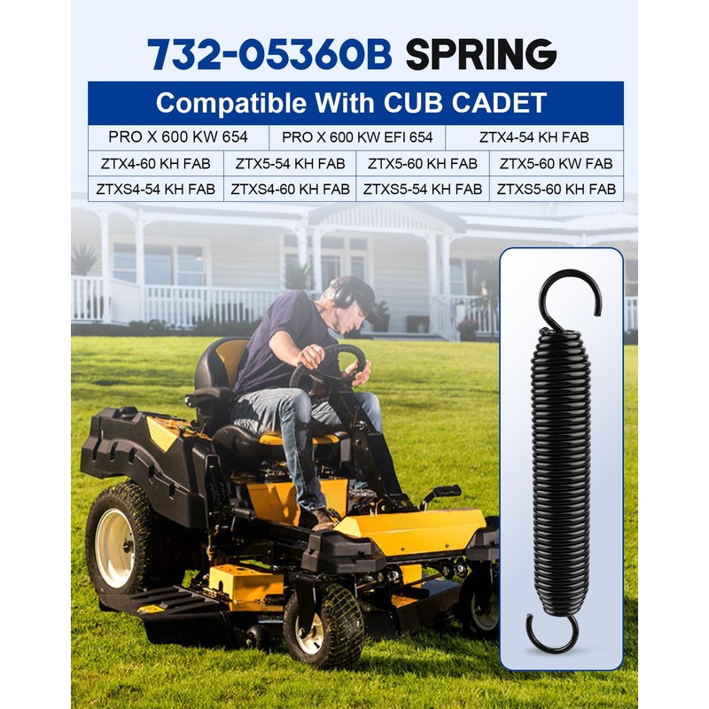 ANODZU 732-05360B Spring 1.25" Dia X 8.5" Long Fit for