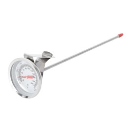 IWOWHERO Stainless Steel Meat Thermometer for Grilling Cooking Accurate BBQ Picnic Tool with Long Probe High Temperature Resistant Grilling Accessory