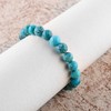 Natural Turquoise Gemstone Beads Bolo Bracelet, Adjustable Slider Chain, Energy