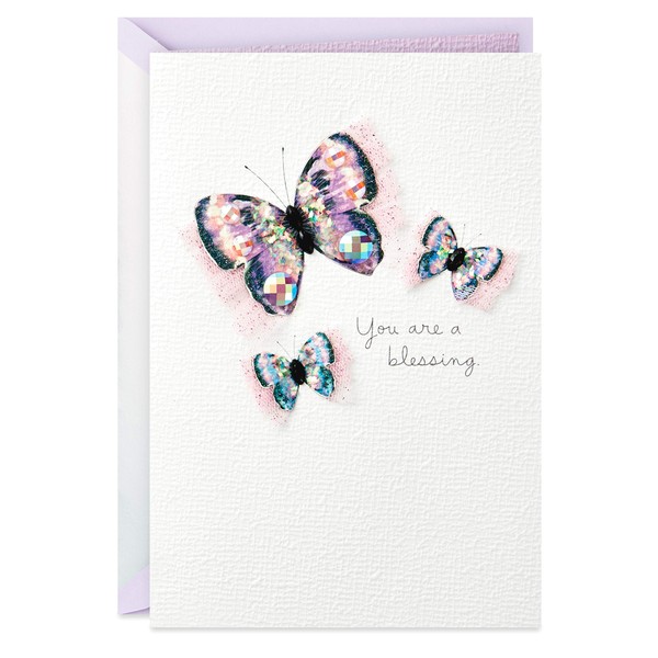 Hallmark Signature Mother's Day Card (Butterflies, You Are a Blessing) (699MBC9996)