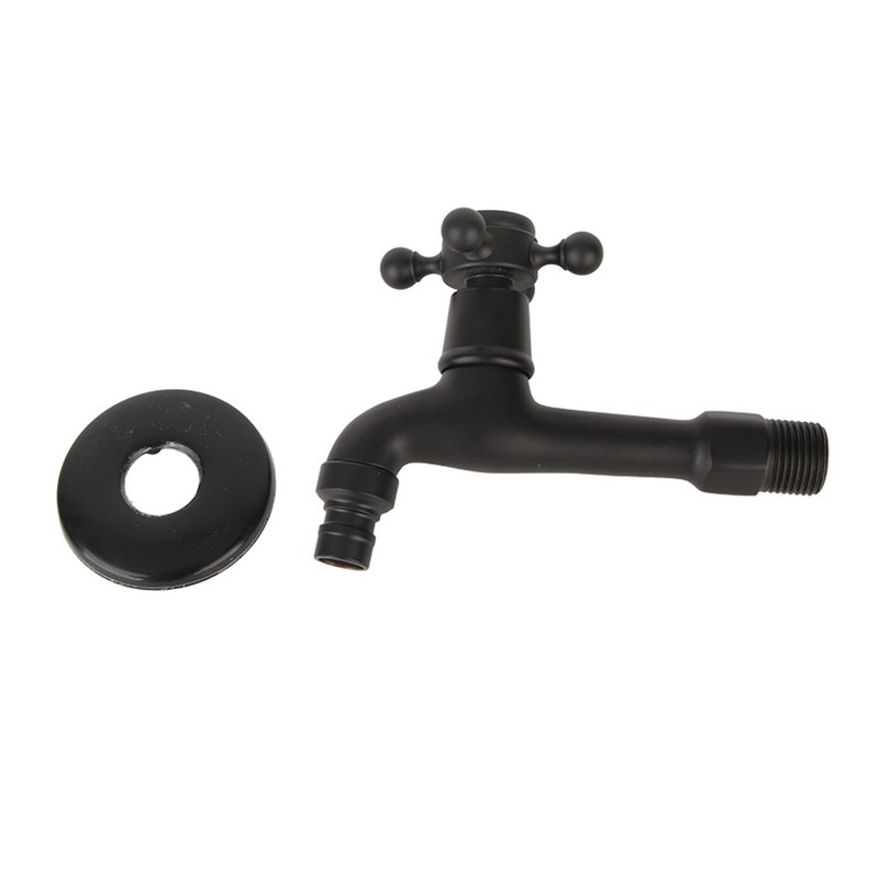 G1/2in Wall‑in Antique Brass Faucet Washing Machine Single Cold Water
