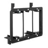 Arlington Industries LV3 3 Gang Low Voltage Mounting Bracket Black