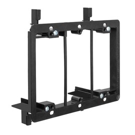 Arlington Industries LV3 3 Gang Low Voltage Mounting Bracket Black