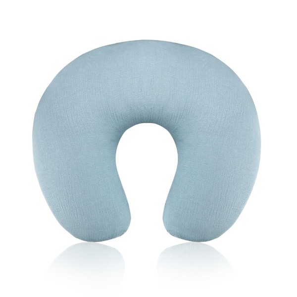 Baby Nursing Pillow Cover, Removeable Breastfeeding Pillow Slipcover, Muslin Nursing