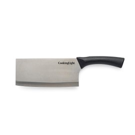 Cooking Light Heavy Duty Chopper Multipurpose, Ergonomic Handle, Butcher Knife, High Carbon Stainless Steel Blade, 7 Inch Meat Cleaver, Black