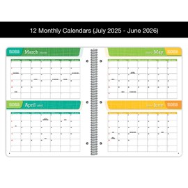 Dated Elementary Student Planner 2025-2026 Academic School Year, Large (8.5" by 11") Block Style Datebook with Imagine Cover