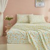 Chic Floral Twin Size Sheets Set - Soft Cooling Sheets