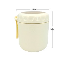 Tarro de comida aislado de 14 onzas para alimentos calientes, recipiente para alimentos fríos y calientes, tarro aislado de alimentos para niños, adultos, lonchera bento para trabajo, escuela, picnic