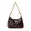 MUHUASHI Quilted Shoulder Bag for Women Designer Crescent Hobo Purse