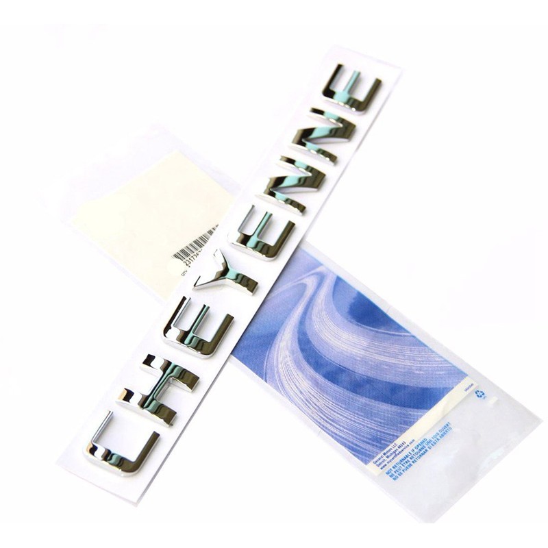 Yoaoo 3Pack OEM Chrome Cheyenne Nameplates Emblems Badge Compatible with
