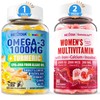 Nextdia Vegan Omega-3 1000mg + Turmeric, Methylated Multivitamin for Women
