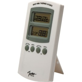 Hydrofarm Activeair HGIOHT Active Air Indoor-Outdoor Thermometer W/Hygrometer, White