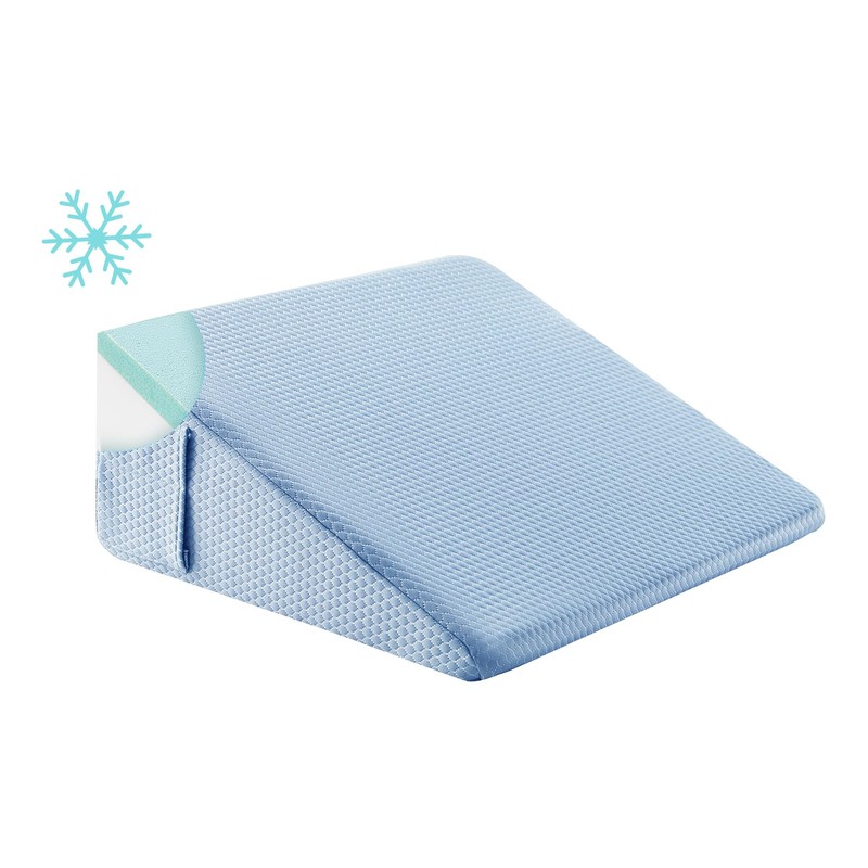 Bedluxe Wedge Pillow, 10 inch Bed Wedge Pillow for Headboard,