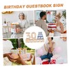 CAXUSD Wooden Number Table Sign for Birthdays Creative Guestbook and