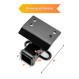 WeiSen 2" Rear Trailer Hitch Receiver Class 3 Towing Hitch Compatible with 2009-2017 Volkswagen Tiguan, Black