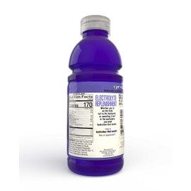 Sqwincher 20 oz Wide Mouth Ready to Drink Electrolyte Replacement Bottle, Grape 030532-GR (Case of 24)