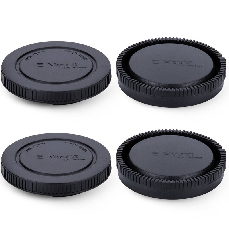 JJC Housing Cap + Rear Lens Cap for Sony E