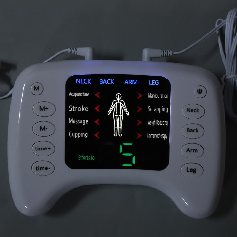 Electronic Pulse Massager Adjustable 15 Gears 8 Modes Timer Dual