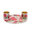 Yair Emanuel Flat Plate Candle Holders for Shabbat 6 Inch