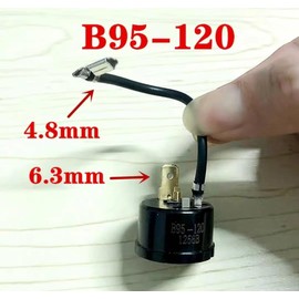 RIKOLOL B95-120 Refrigerator Freezer Compressor Overload Protector with Line Protector (2PCS)