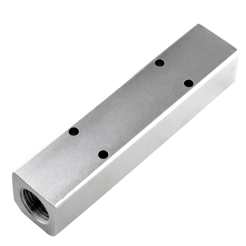 XMHF 4 Way Pneumatic Manifold Air Distribution Block, Compressed Air