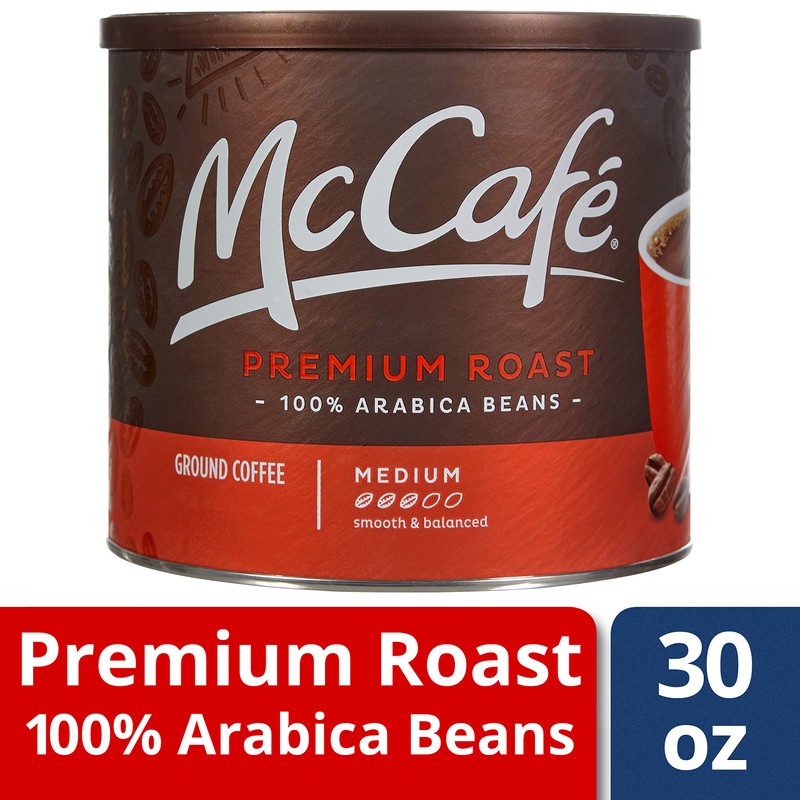 McCafé Premium Medium Roast Ground Coffee (30 oz Canisters, Pack