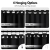 ANRODUO Back Tab Blackout Curtains for Bedroom Living Room, Rod
