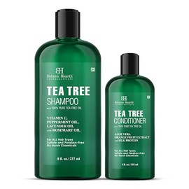 Botanic Hearth- Alivia el cuero cabelludo seco y con picazón el juego de champú y acondicionador de árbol de té de Botanic Hearth contiene aceite de
