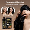 MEIDU- Champú para teñir el cabello para cubrir las canas,