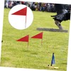 Sosoport 4 Pack Solid Iron Stick Triangle Flags Shot Put
