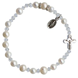 Sine Cera Pearl Rosary Bracelet 6mm