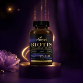 Biotina Alta Concentración Con Colágeno Y Queratina Natural