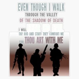 HOF Trading I Fear No Evil I Am A Veteran Vinyl Sticker Waterproof Decal Laptop Wall Window Bumper Sticker 5"