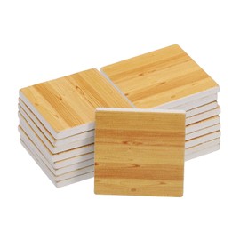CoCud Dollhouse Flooring, 1.18" Square, Wood Miniature Floorboard - (Applications: for Dollhouse Decoration), 18-Pieces