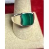 Natural Creations Men’s Sterling Silver Ring Size 11 Rainbow Malachite