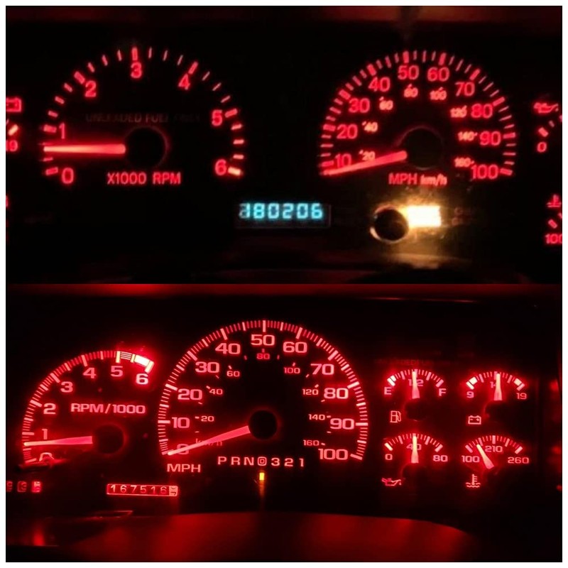 AUXLIGHT 20 Piece T5 LED Bulbs Dashboard Lights 3030 Chipsets