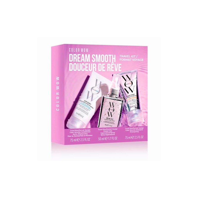 Color Wow Dream Smooth Kit -Shampoo70ml+Acond.75ml+Spray50ml