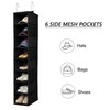 Organizador de zapatos colgante (negro (1 paquete))