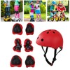 7pcs/set Children Safety Helmet Knee Elbow Pad Sets Breathable Riding