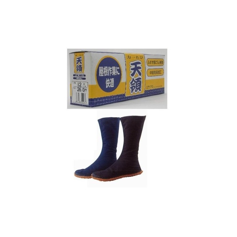 Marukatsu Tenryo Tabi (12 Sheets Kobaze) Navy Blue TN-1 9.4