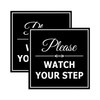 Signs ByLITA Square Classy Please Watch Your Step Sign |