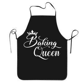 Jiekenmo Baking Queen Funny Apron For Men Women Kitchen Baking Gardening Sewing Bbq Waterproof Cute Gifts
