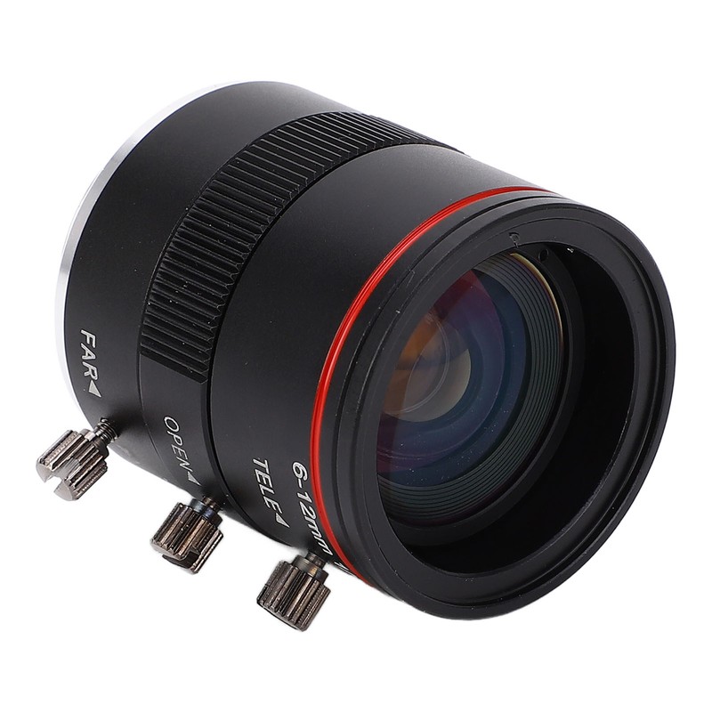 Zoom Industrial Lens 6‑12mm 1/1.8 3MP Manual Focus Lens Aluminium