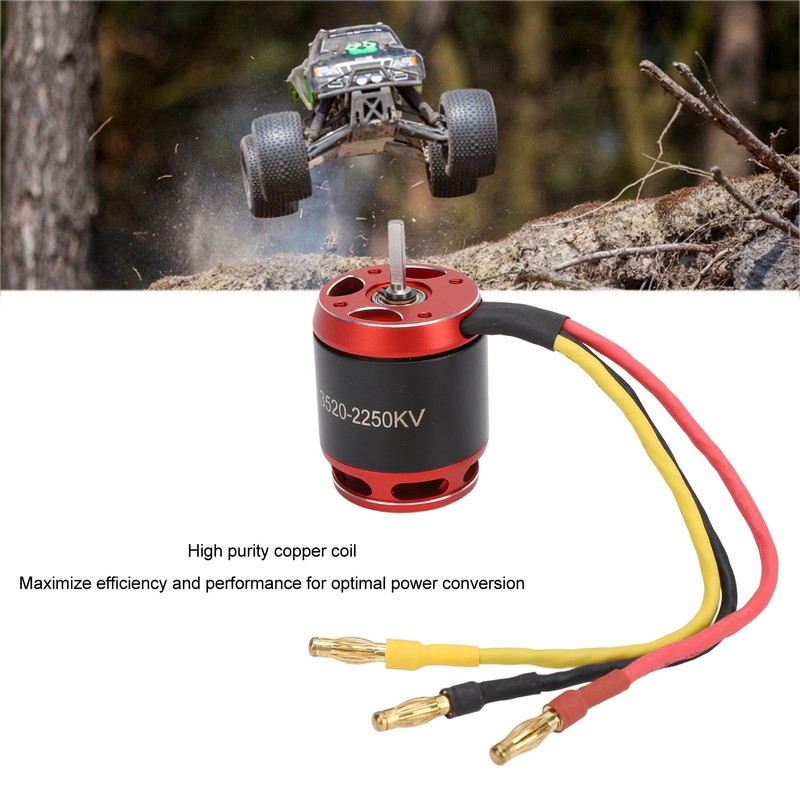 RC 3520 Outrunner Brushless Motor Aluminum Copper Brushless Motor with