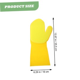 Healvian 2pcs Reusable Household Cleaning Gloves Kitchen Dishwashing Gloves for Plate and Dishes Washing Soft Sponge for Comfortable Use