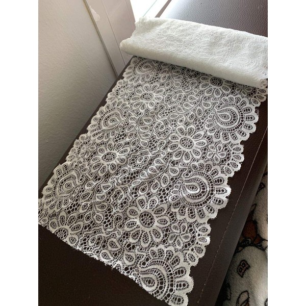 Yulakes 3 Yard 22 cm Black White Lace Fabric DIY