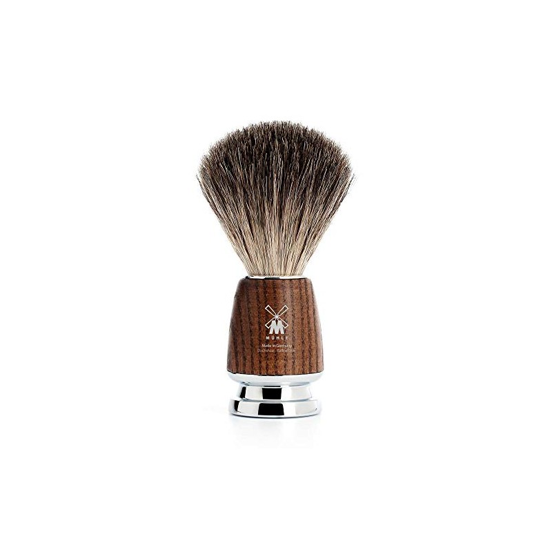 MÜHLE Intro 4-Piece Pure Badger/Safety Razor Shaving Set (Steamed Ashwood