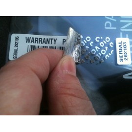 Warranty Void Tamper-Evident Security Labels with Hologram X 100