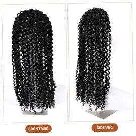 TOVINANNA 4pcs Passion Crochet Hair Extensions Curly Ends Wigs for Women Lightweight Synthetic Braiding Hair Natural Look for Parties and Special Occasions