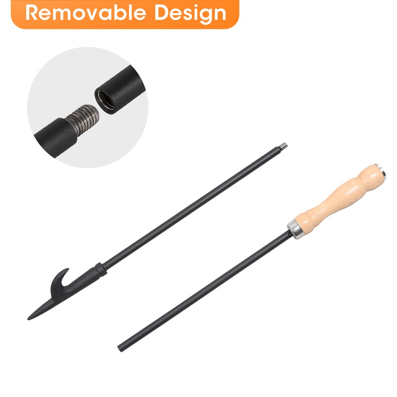 Uten Heavy Duty 32" Long Fireplace Fire Pit Campfire Poker